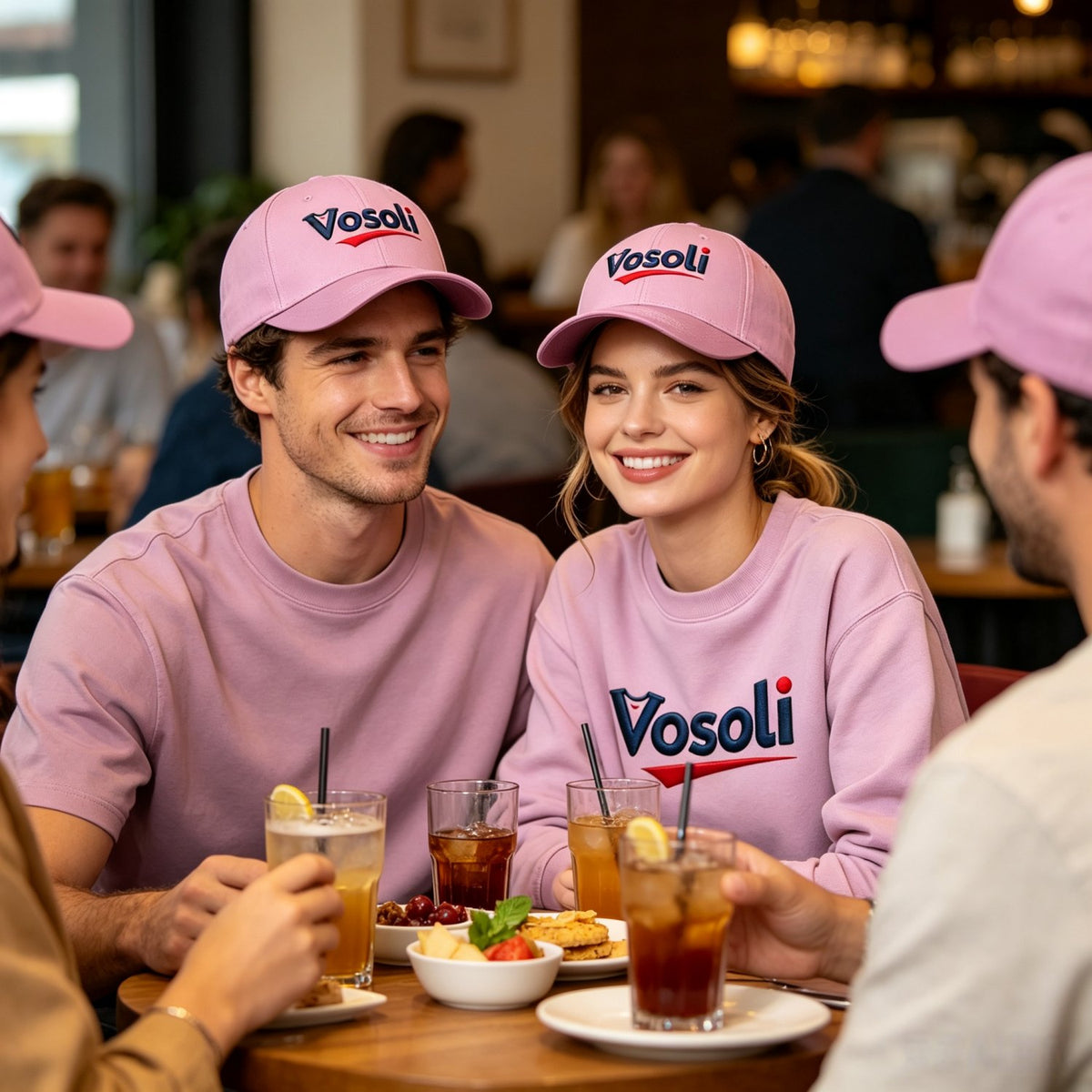 Custom Embroidered or Printed Light Pink Baseball Cap | Personalized Sport Hat