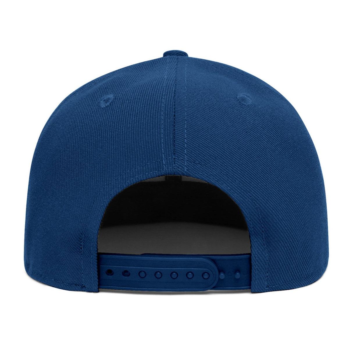 Custom Embroidered or Printed Navy Blue Flat-Brim Cap | Personalized Sport Hat
