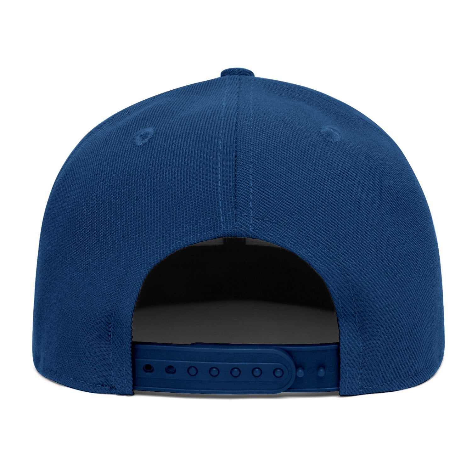 Custom Embroidered or Printed Navy Blue Flat-Brim Cap | Personalized Sport Hat