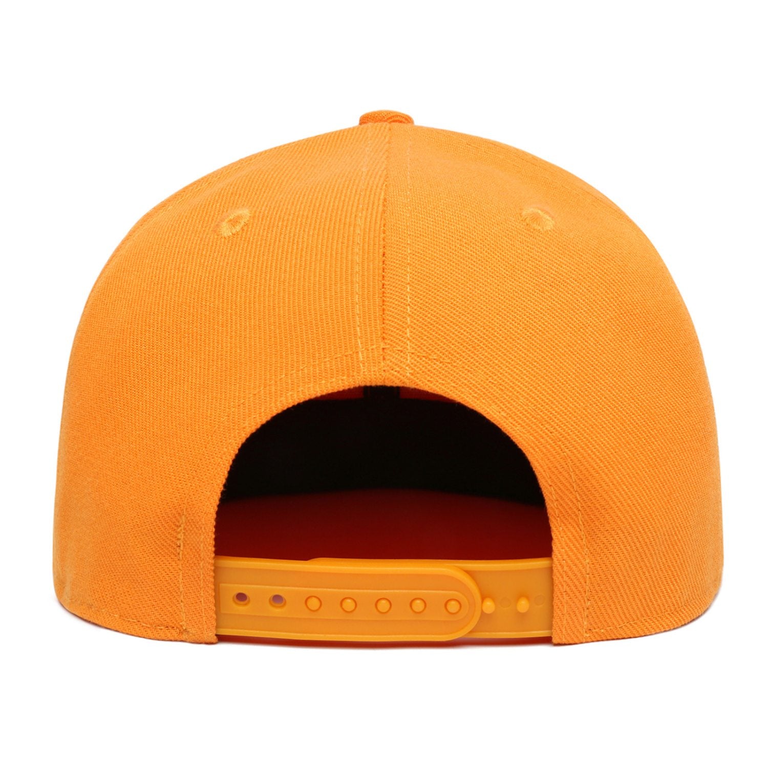Custom Embroidered or Printed Orange Flat-Brim Cap | Personalized Sport Hat