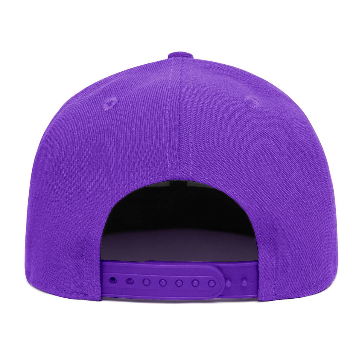Custom Embroidered or Printed Purple Flat-Brim Cap | Personalized Sport Hat