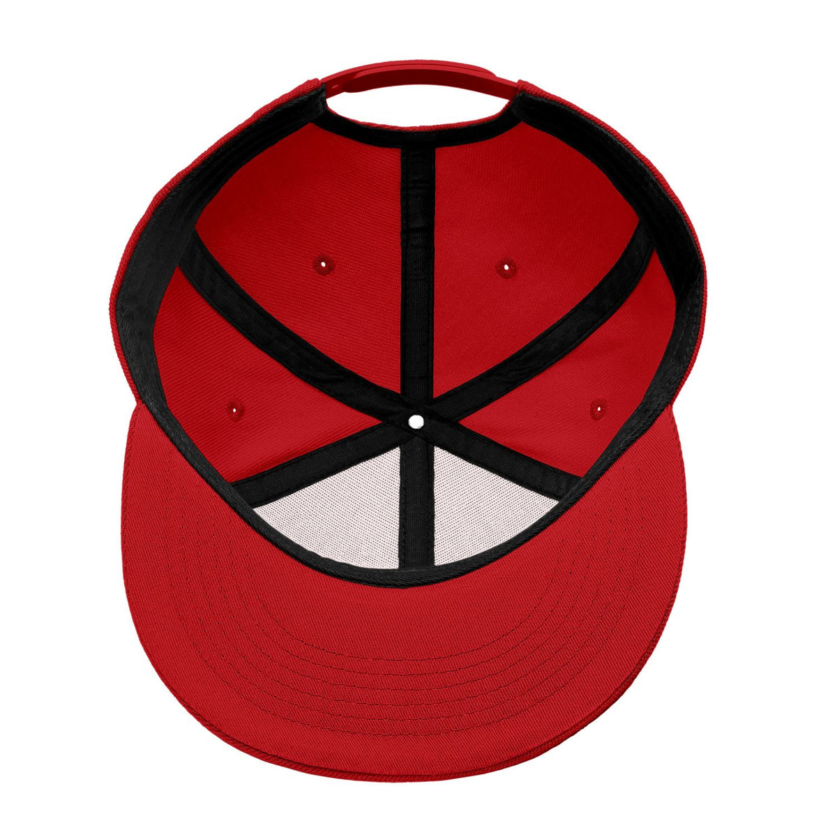 Custom Embroidered or Printed Red Flat-Brim Cap | Personalized Sport Hat