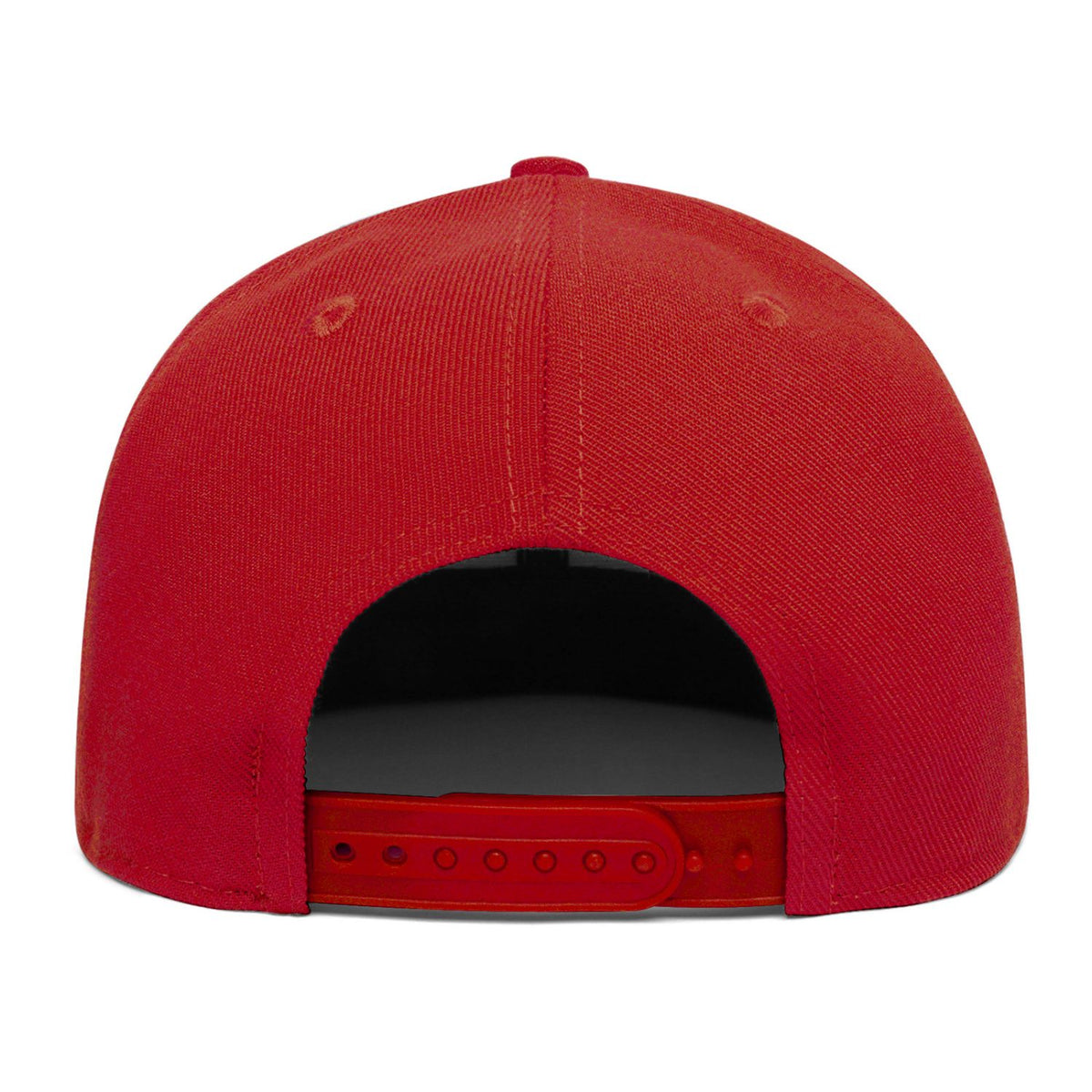 Custom Embroidered or Printed Red Flat-Brim Cap | Personalized Sport Hat