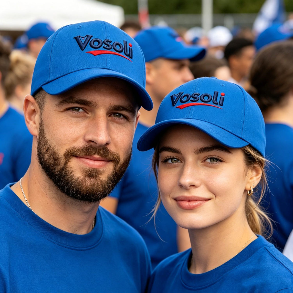Custom Embroidered or Printed Royal Blue Baseball Cap | Personalized Sport Hat
