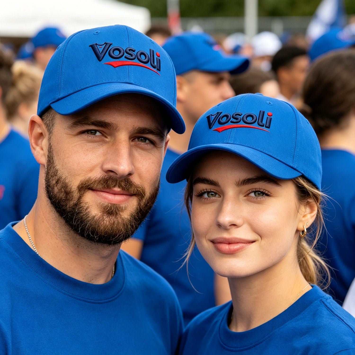 Custom Embroidered or Printed Royal Blue Baseball Cap | Personalized Sport Hat