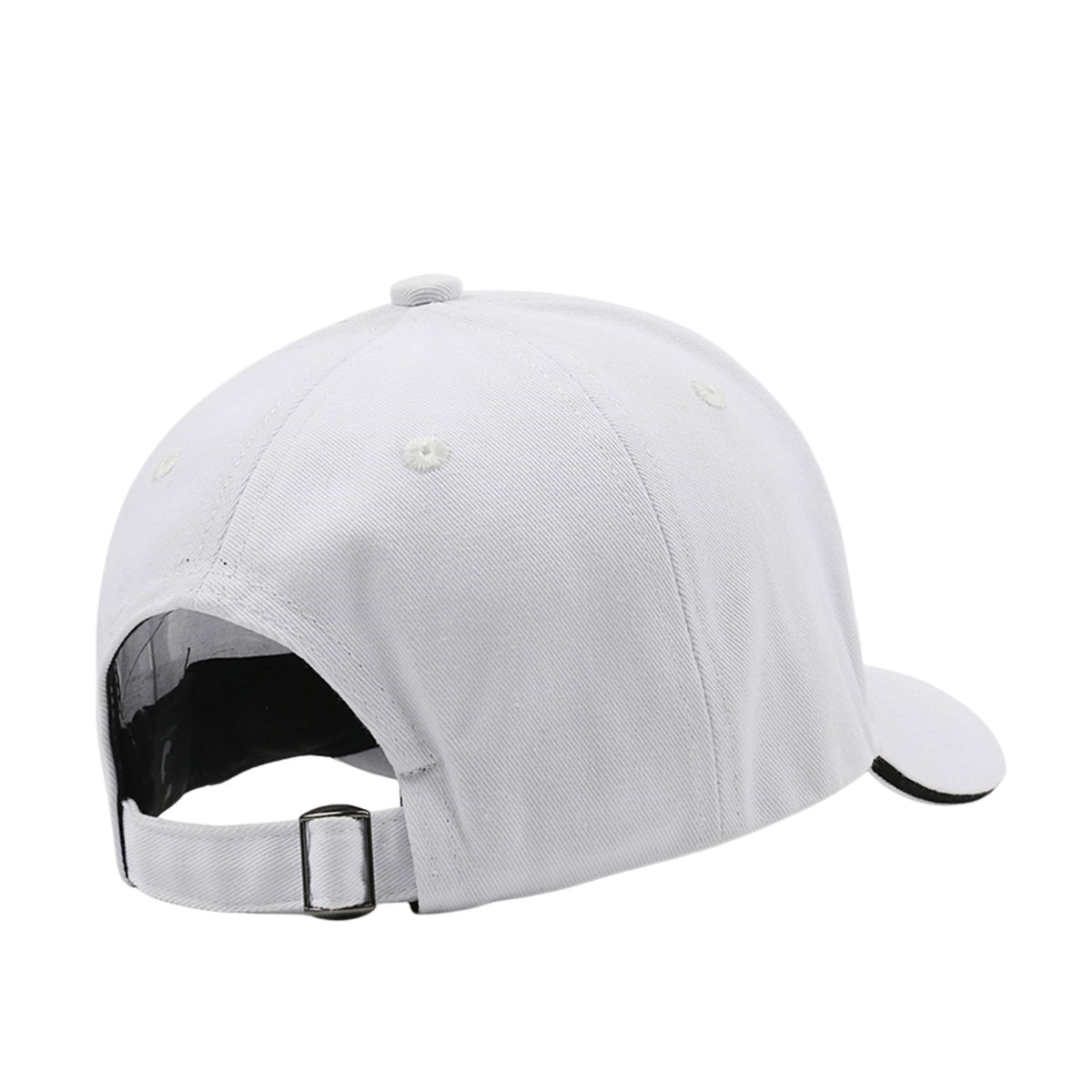 Custom Embroidered or Printed White Baseball Cap | Personalized Sport Hat