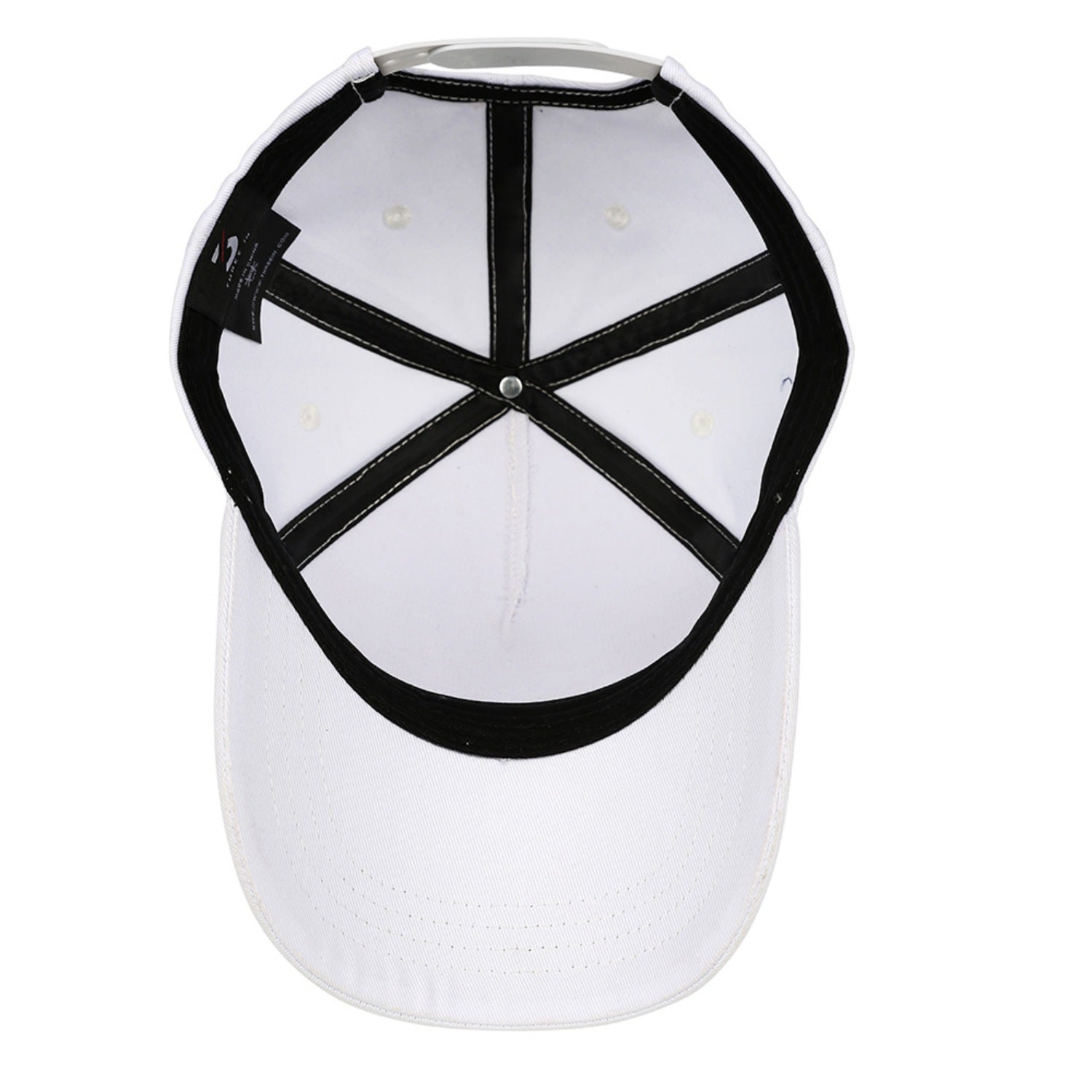 Custom Embroidered or Printed White Baseball Cap | Personalized Sport Hat