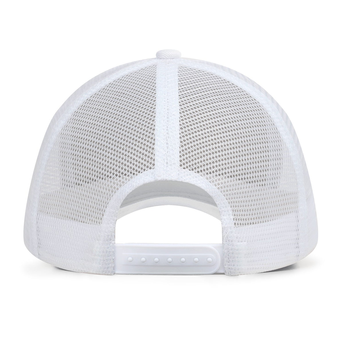 Custom Embroidered or Printed White Trucker Cap | Breathable Mesh Cap
