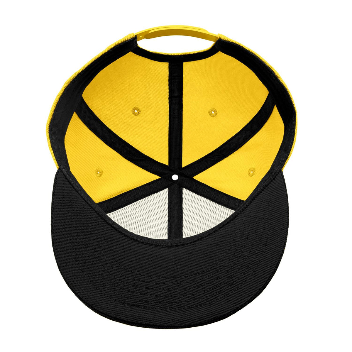 Custom Embroidered or Printed Yellow Flat-Brim Cap | Personalized Sport Hat