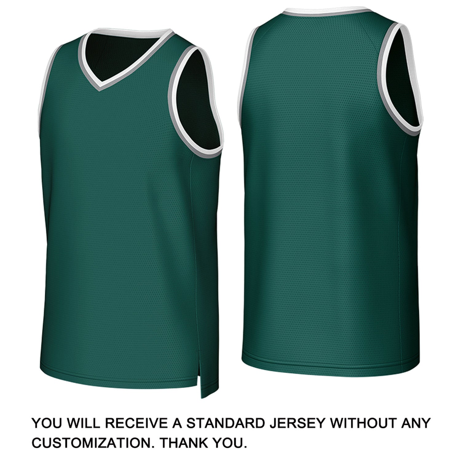 Custom Forest Green & Gray Mesh Basketball Jersey | Personalized Team Uniform for youth & adults