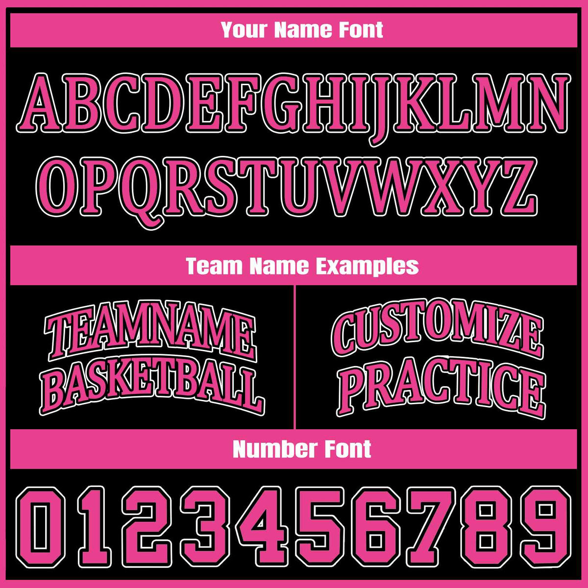Custom Black & Hot Pink Two Sided Basketball Uniform Set | Personalized Team Uniforms for Adult & Youth