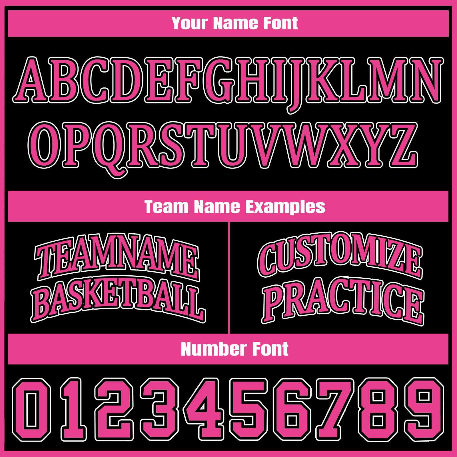 Custom Black & Hot Pink Two Sided Basketball Uniform Set | Personalized Team Uniforms for Adult & Youth
