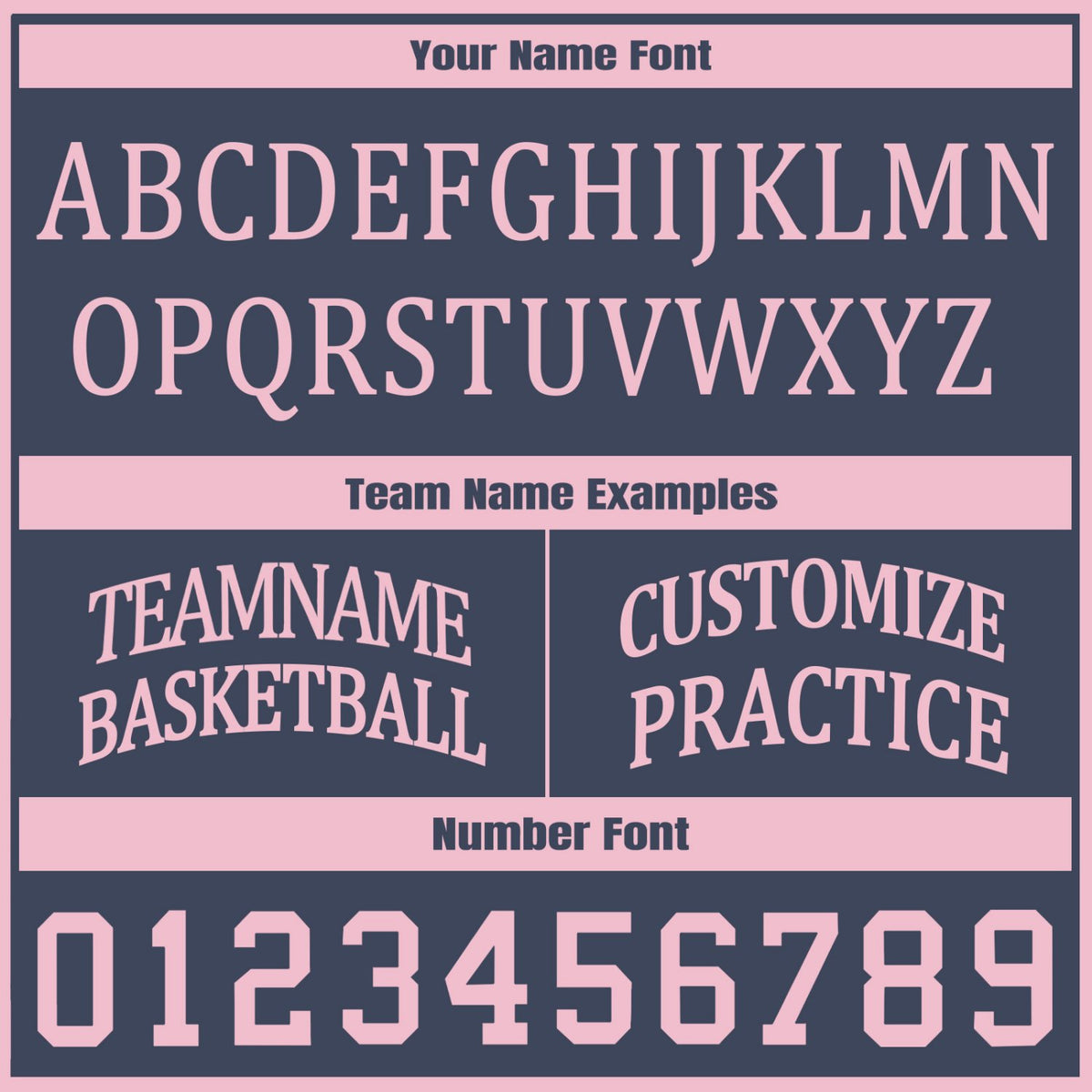 Custom Navy & Light Pink Two Sided Basketball Uniform Set | Personalized Team Uniforms for Adult & Youth