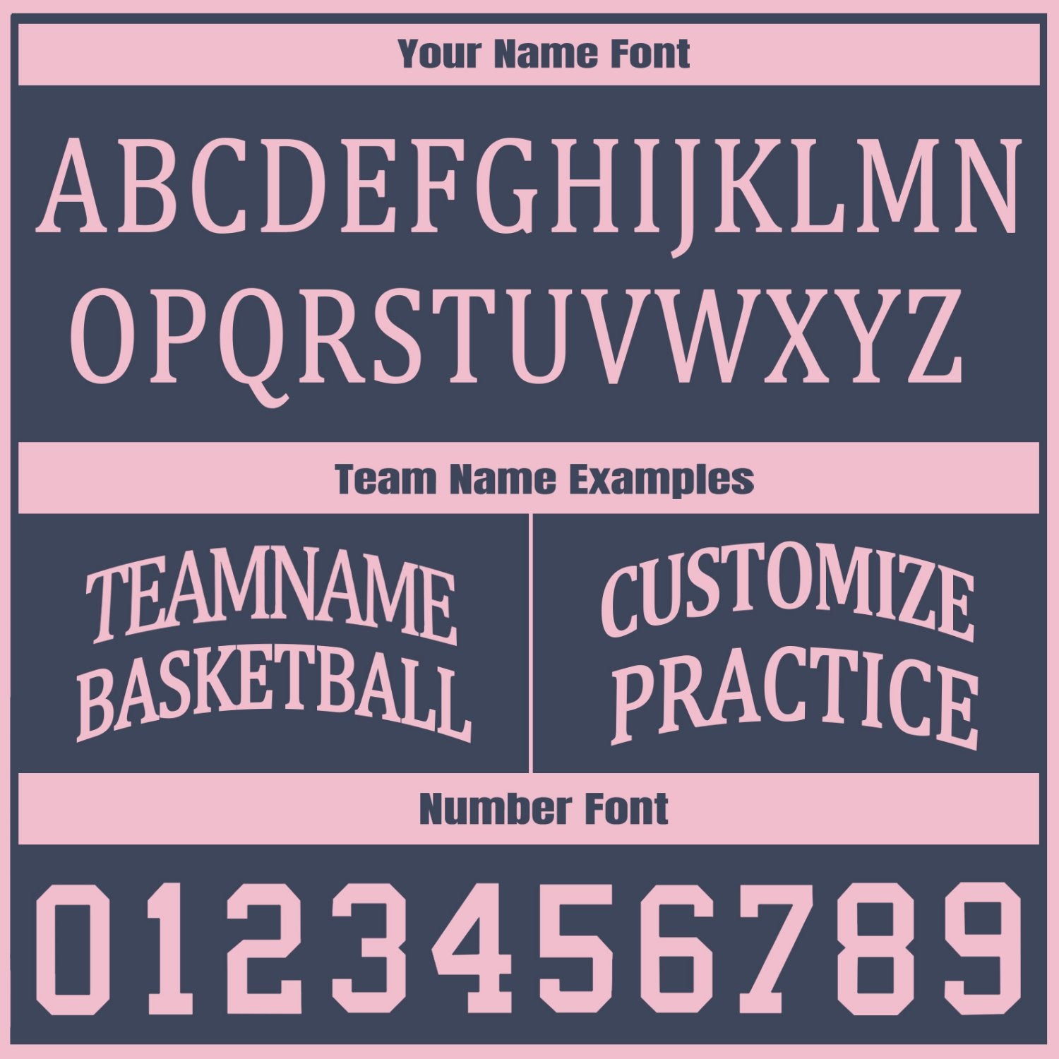 Custom Navy & Light Pink Two Sided Basketball Uniform Set | Personalized Team Uniforms for Adult & Youth
