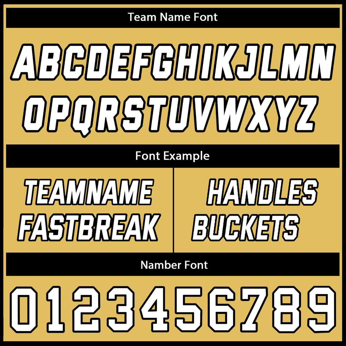 Custom Gold, White & Black Honeycomb Basketball Uniform Set | Personalized Team Name & Number - Vosoli