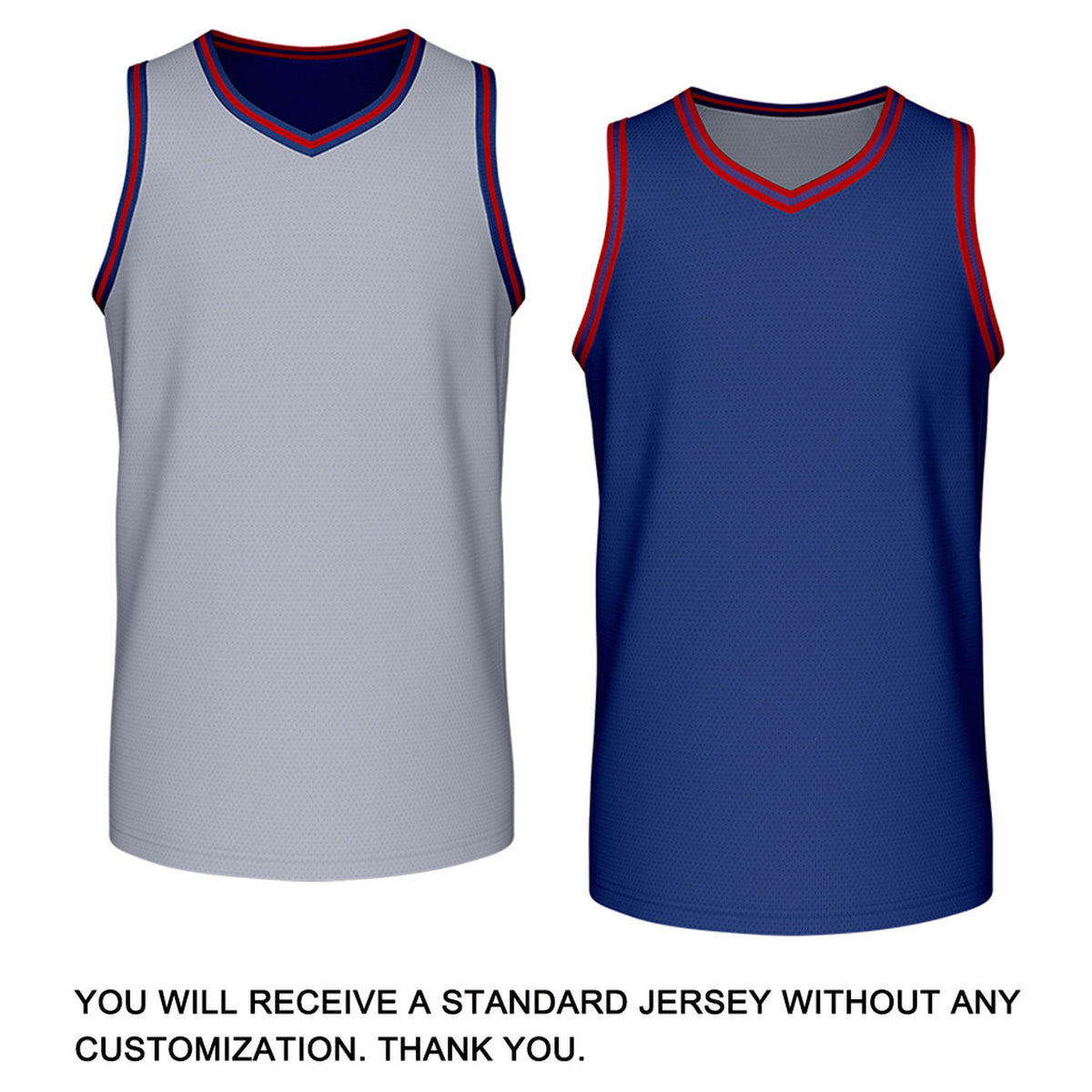 Custom Retro Gray & Navy Reversible Basketball Jersey | Personalized Team Jersey | Vosoli