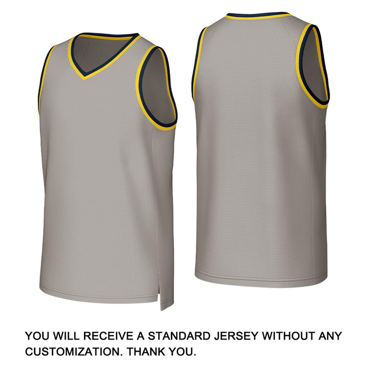 Custom Gray Navy Stitched Basketball Jersey | Personalized Name Number Logo Mesh Sports Jersey