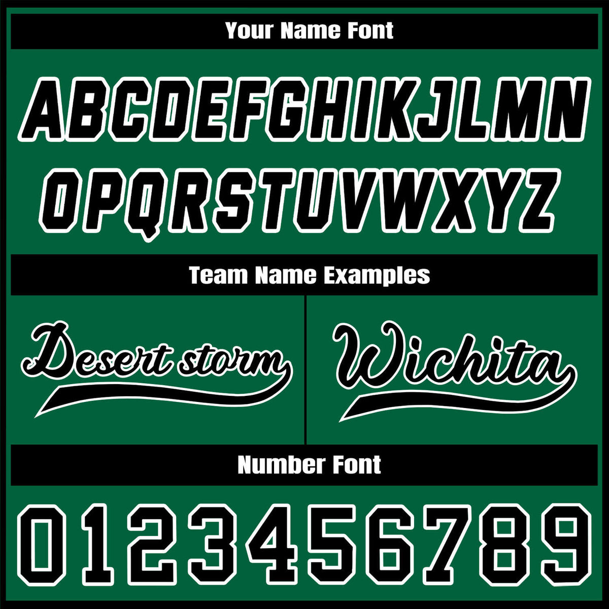 Custom Green & Black Contrast Sleeve Varsity Baseball Jacket | Personalized Team Name & Number