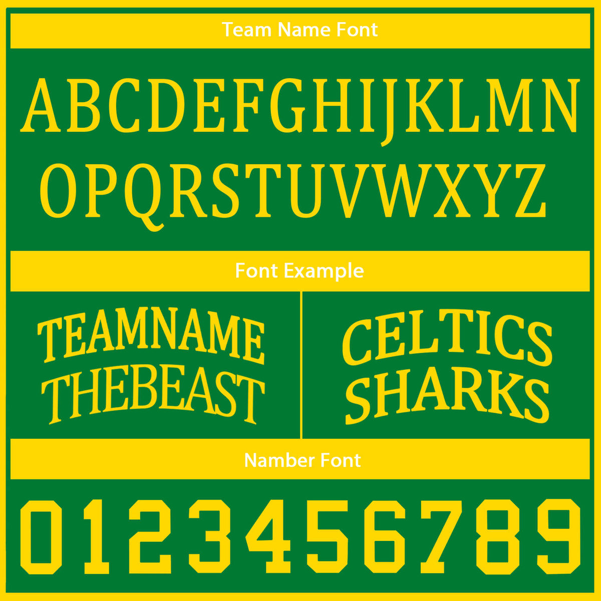 Custom Green & Gold Reversible Basketball Uniform Set | Personalized Team Name & Number - Vosoli
