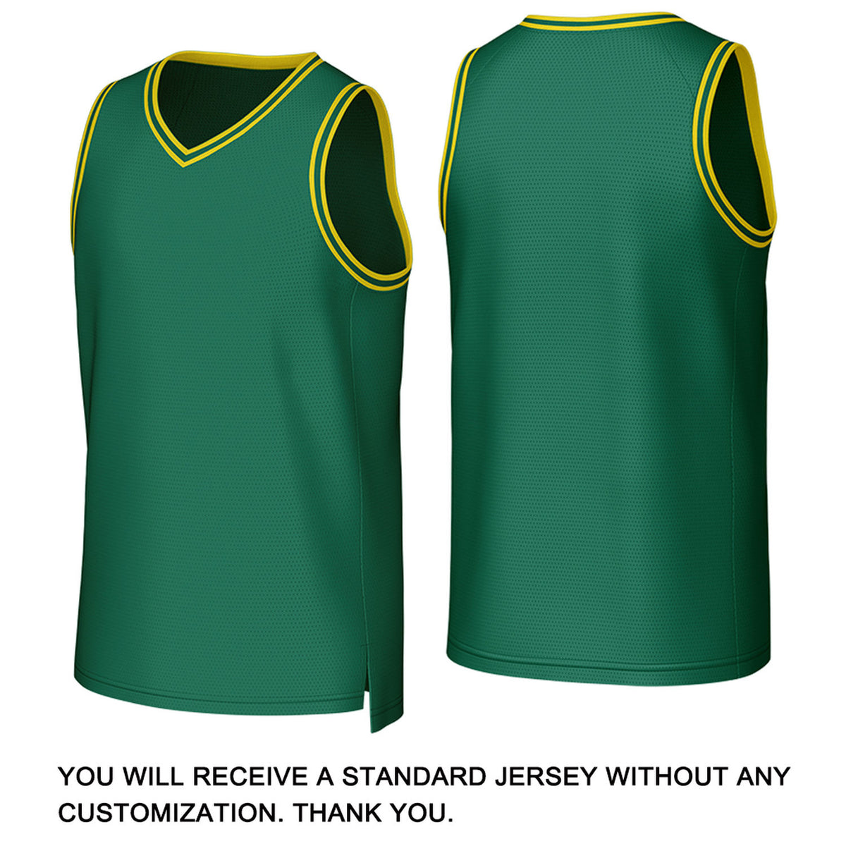 Custom Green & Yellow Basketball Jersey | Personalized Name & Number Team Uniform