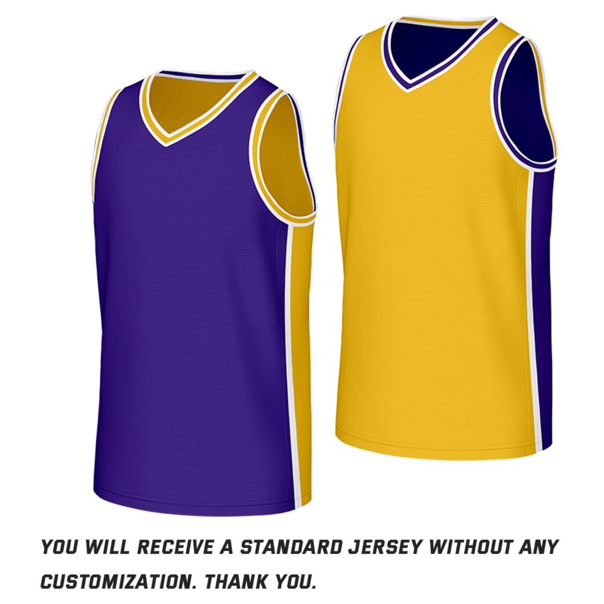 Custom Purple & Gold Reversible Basketball Jersey | Personalized Team Jerseys with Name Number Logo