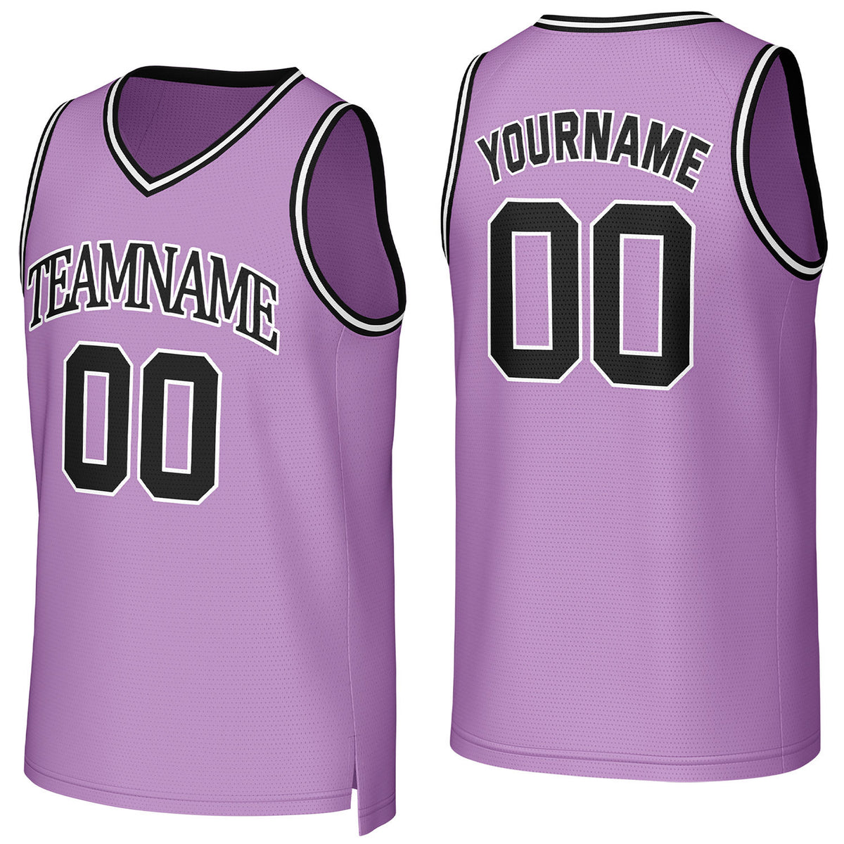 Custom lavender basketball jersey with logo, personalized name &amp; number, team uniform for men women youth game practice - Vosoli