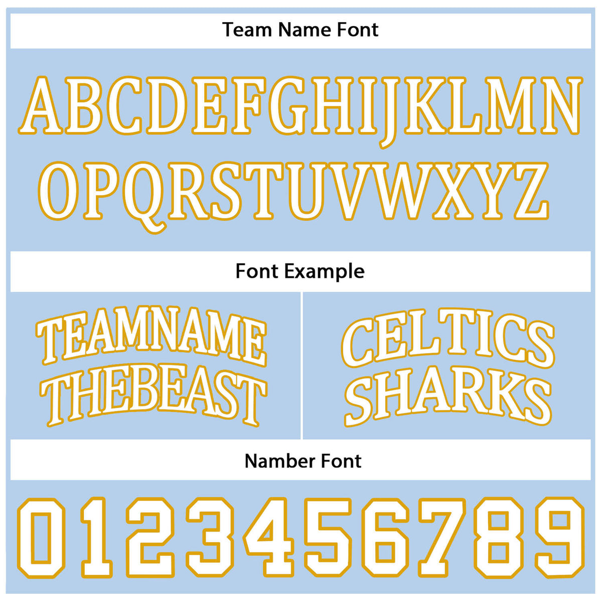 Custom Light Blue & Gold Reversible Basketball Uniform Set | Personalized Team Name & Number - Vosoli
