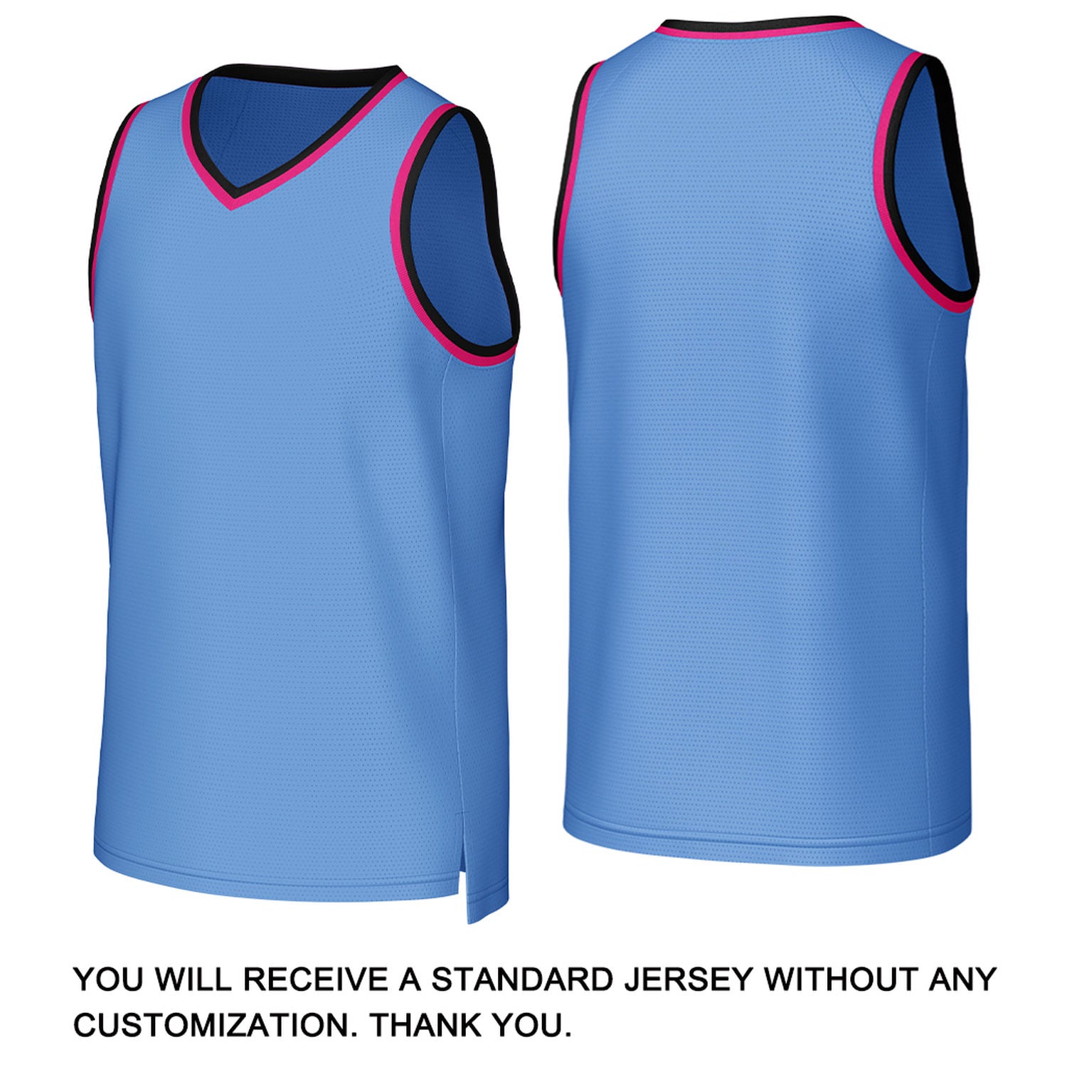 Custom Light Blue & Pink Basketball Jersey | Personalized Name & Number Team Uniform
