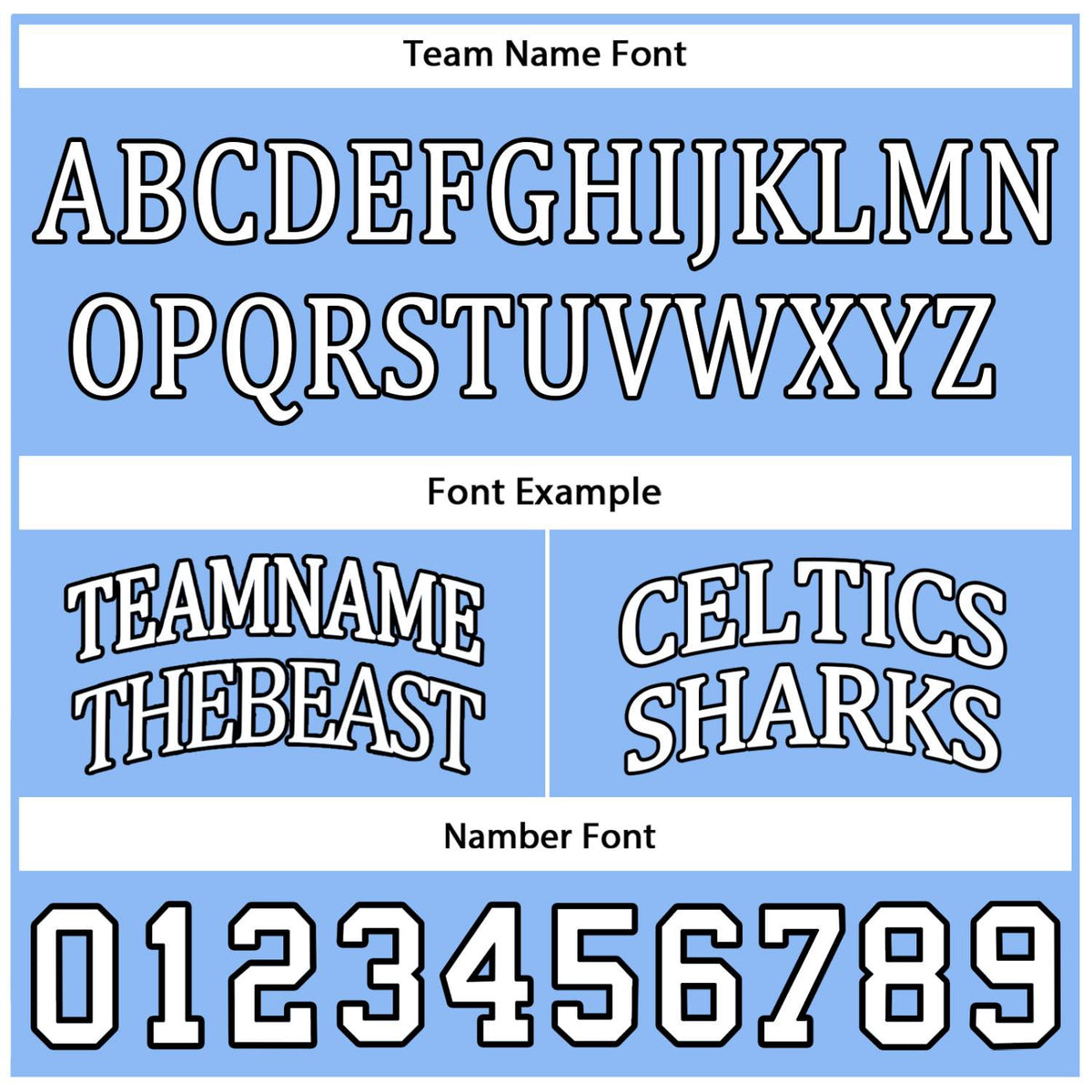 Custom Light Blue White Basketball Jersey | Personalized Name & Number Team Uniform