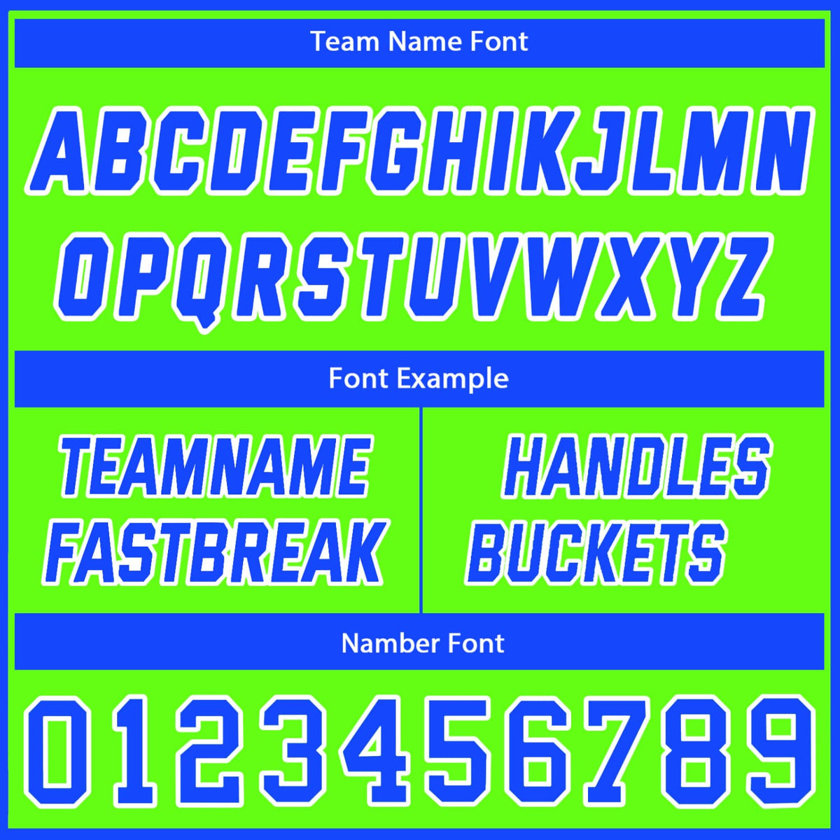 Custom Lime Green & Royal Blue Basketball Jersey + Shorts Set - Personalized Team Name, Number | Vosoli