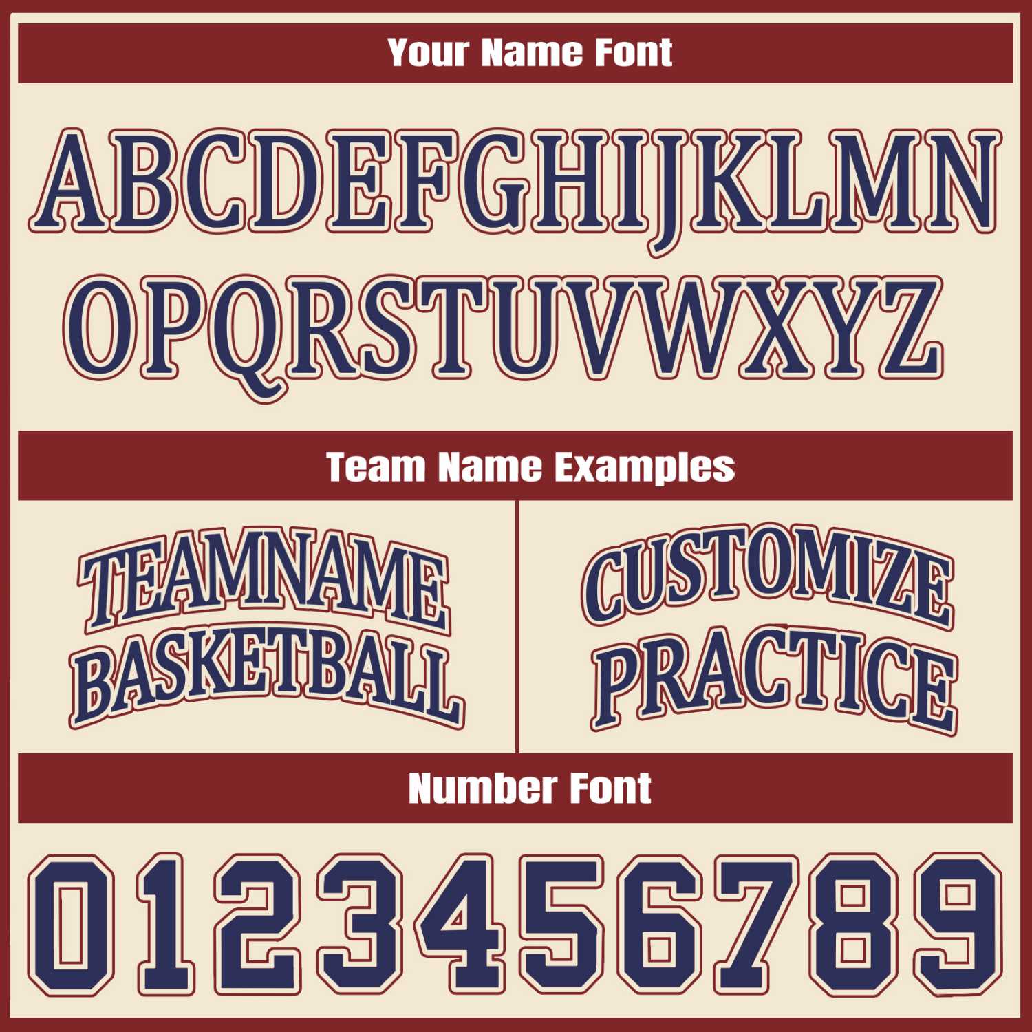 Custom Navy & Cream Two Sided Basketball Uniform Set | Personalized Team Uniforms for Adult & Youth