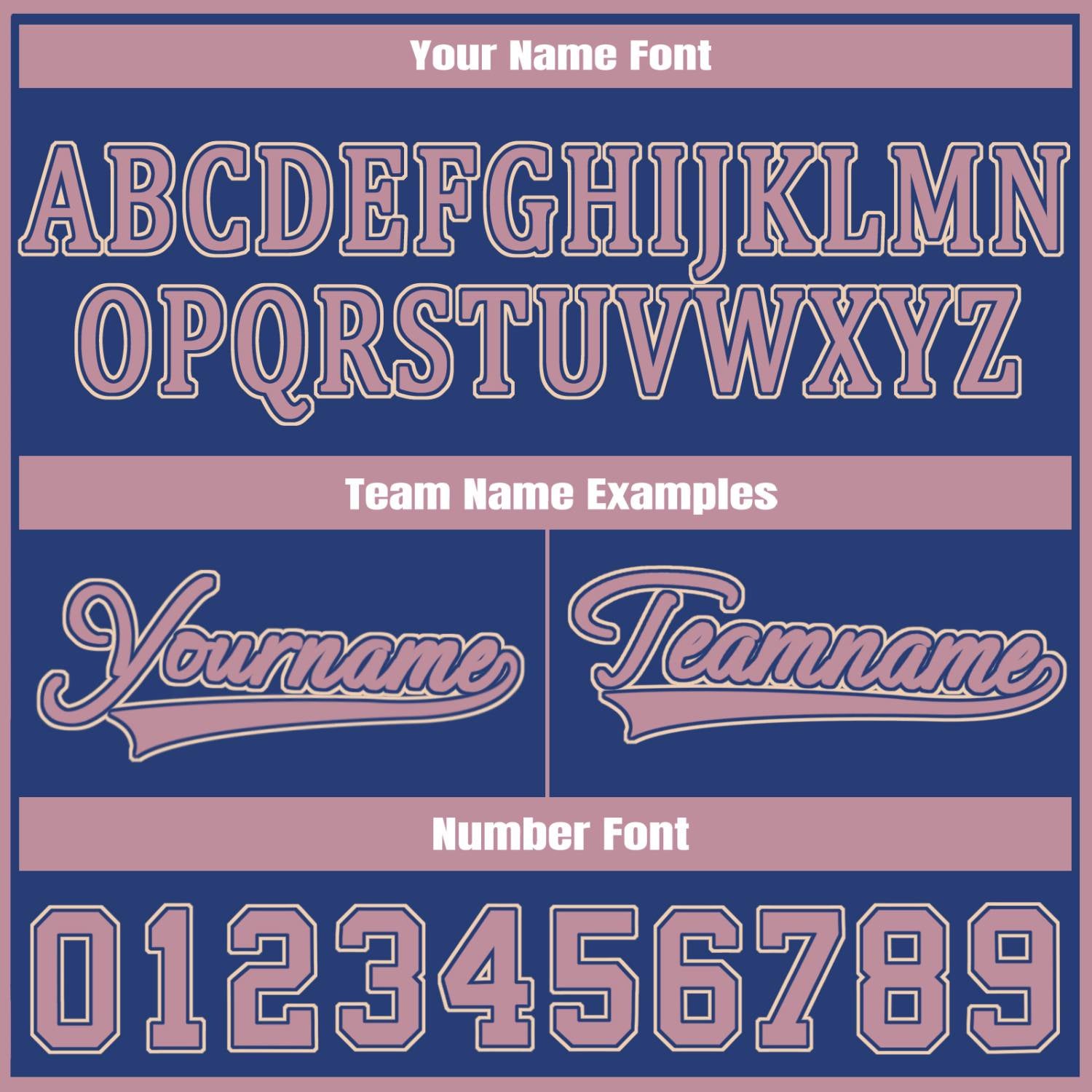 Custom Navy Dusty Rose Jacket Personalized Team Name Number Letterman Bomber for Adult & Youth