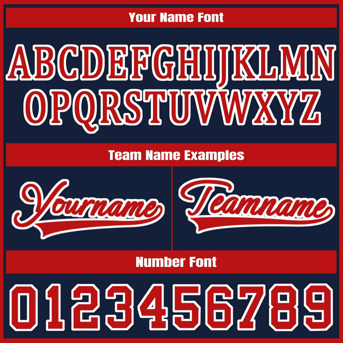 Custom Navy Red Jacket Personalized Team Name Number Letterman Bomber for Adult & Youth