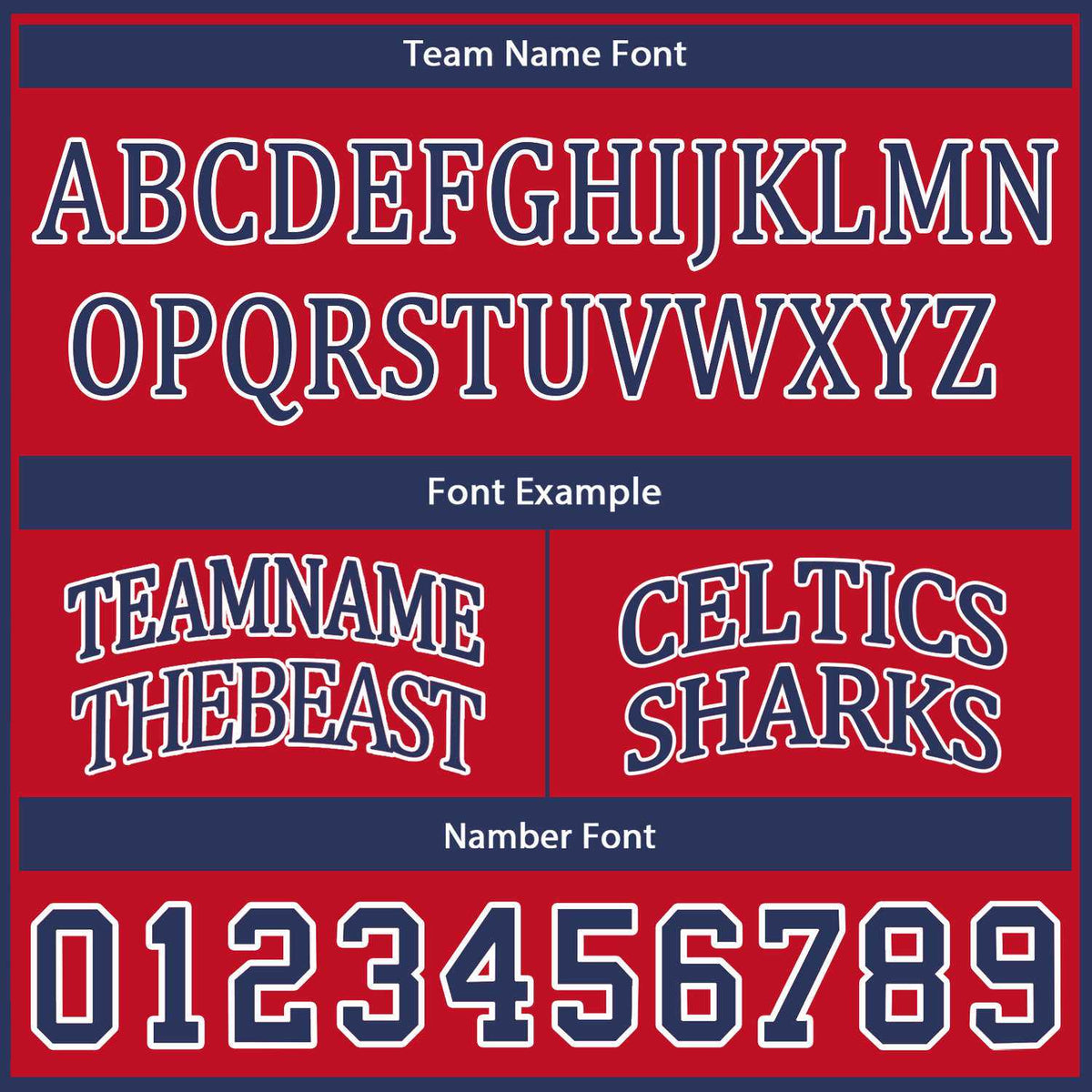 Custom Navy & Red Basketball Jersey Set | Personalized Team Uniform | Vosoli