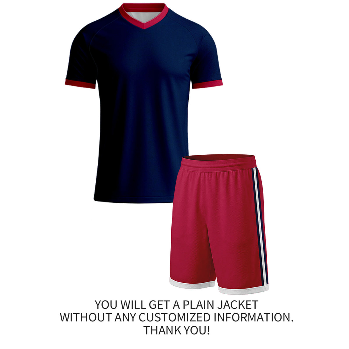 Custom Navy & White Raglan Soccer Kit Set | Personalized Jersey & Shorts for Adult & Youth