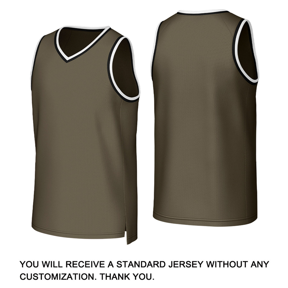 Custom Olive White Stitched Basketball Jersey | Personalized Name Number Logo Mesh Sports Jersey