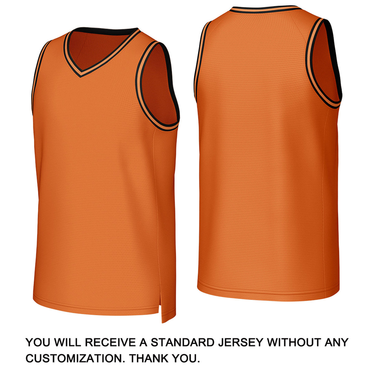Custom Orange & Black Basketball Jersey | Personalized Name & Number Team Uniform