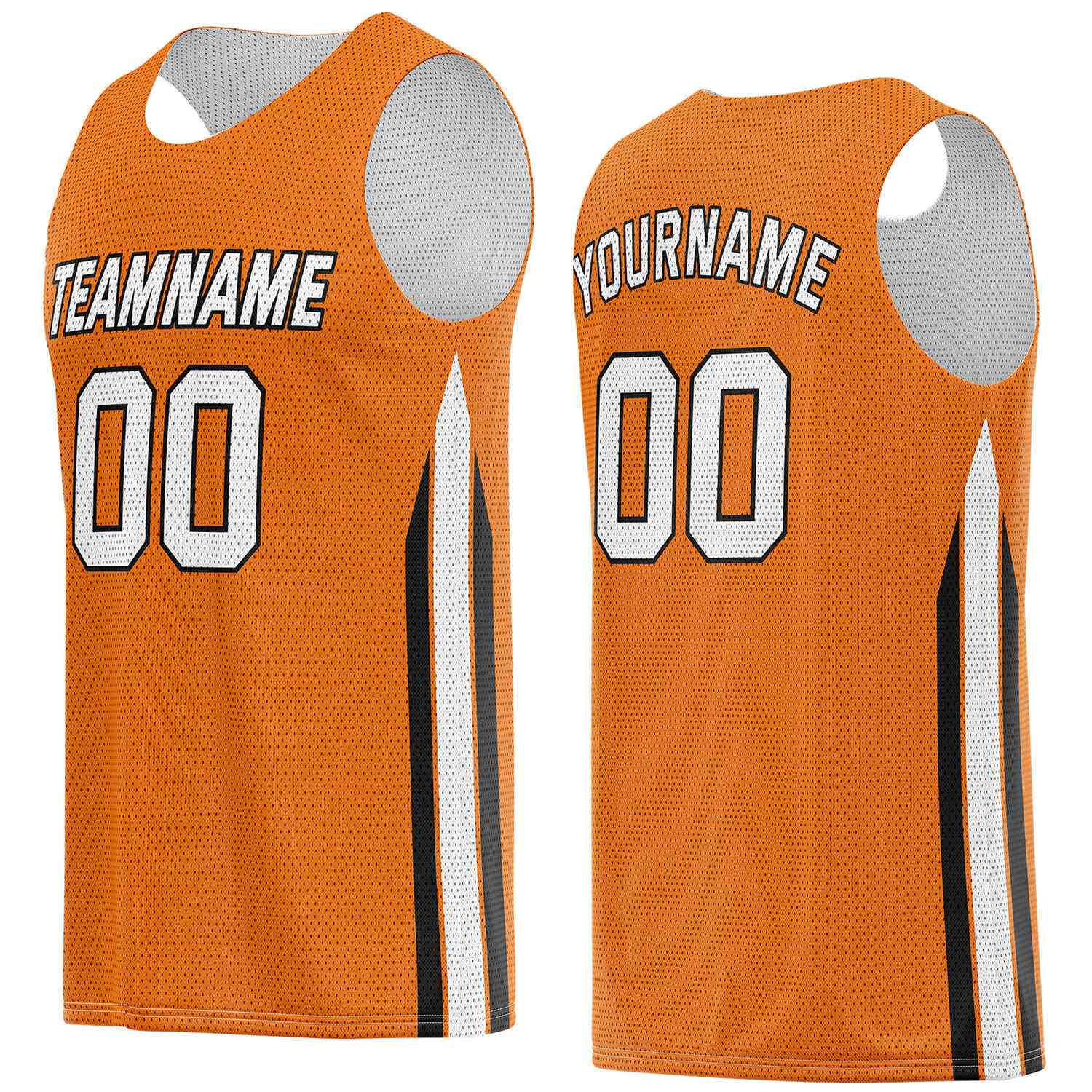 Custom Orange & Black Basketball Jersey | Personalized Team Kit - Vosoli