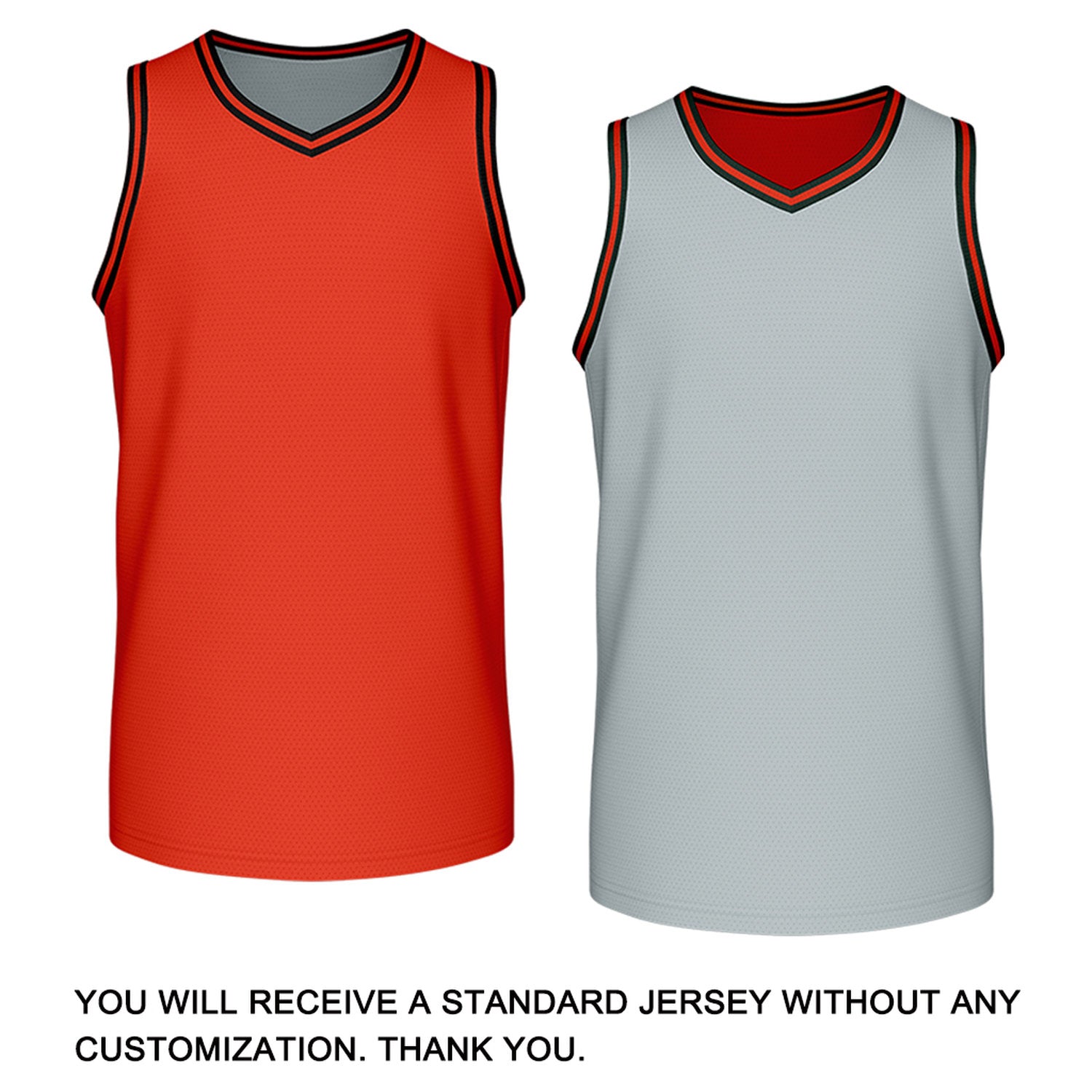 Custom Retro Orange & Gray Reversible Basketball Jersey | Personalized Team Jersey | Vosoli