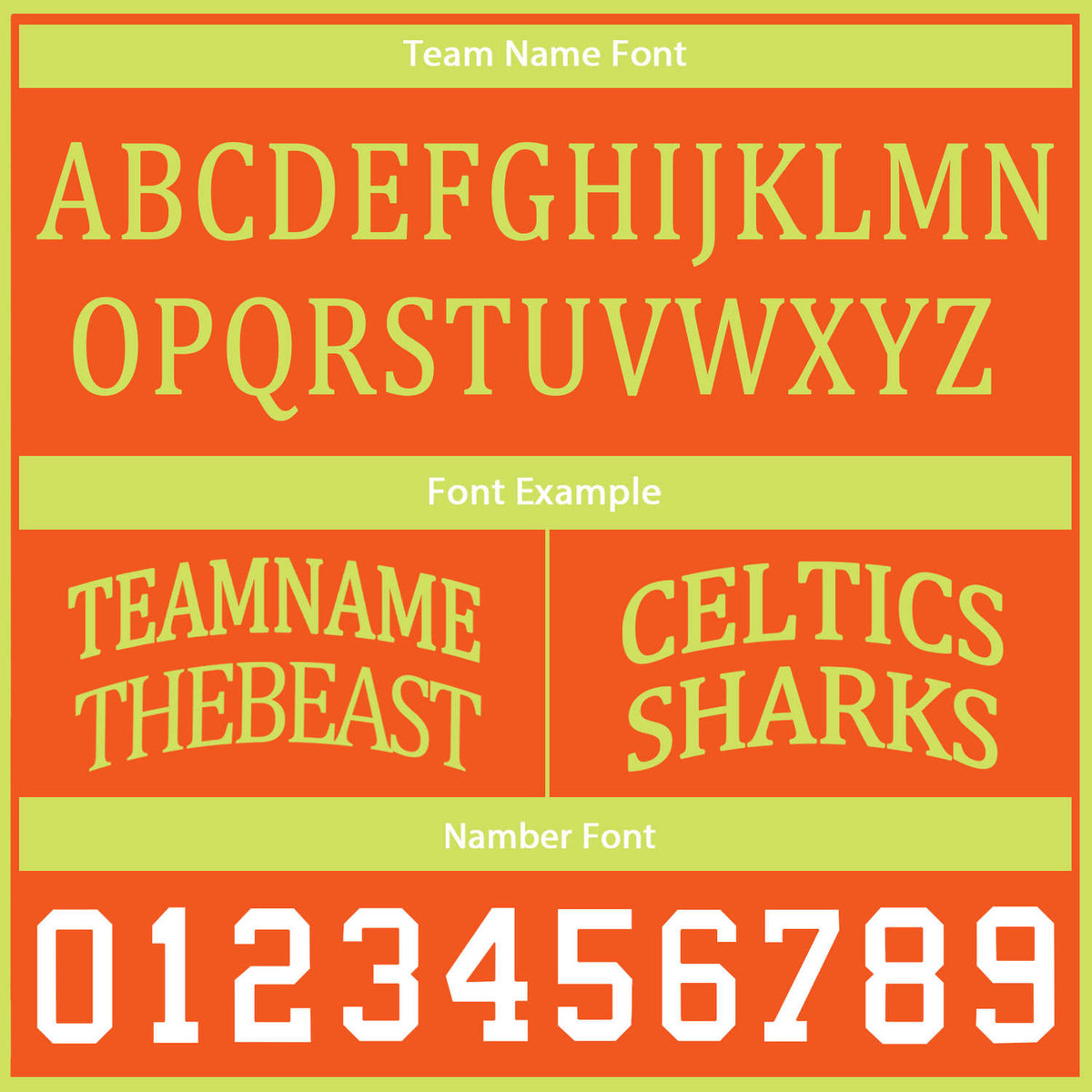 Custom Orange & Lime Green Reversible Basketball Uniform Set | Personalized Team Name & Number - Vosoli