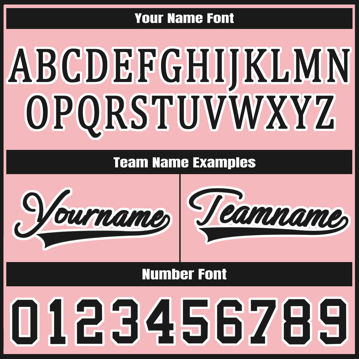 Custom Pink Black Jacket Personalized Team Name Number Letterman Bomber for Adult & Youth