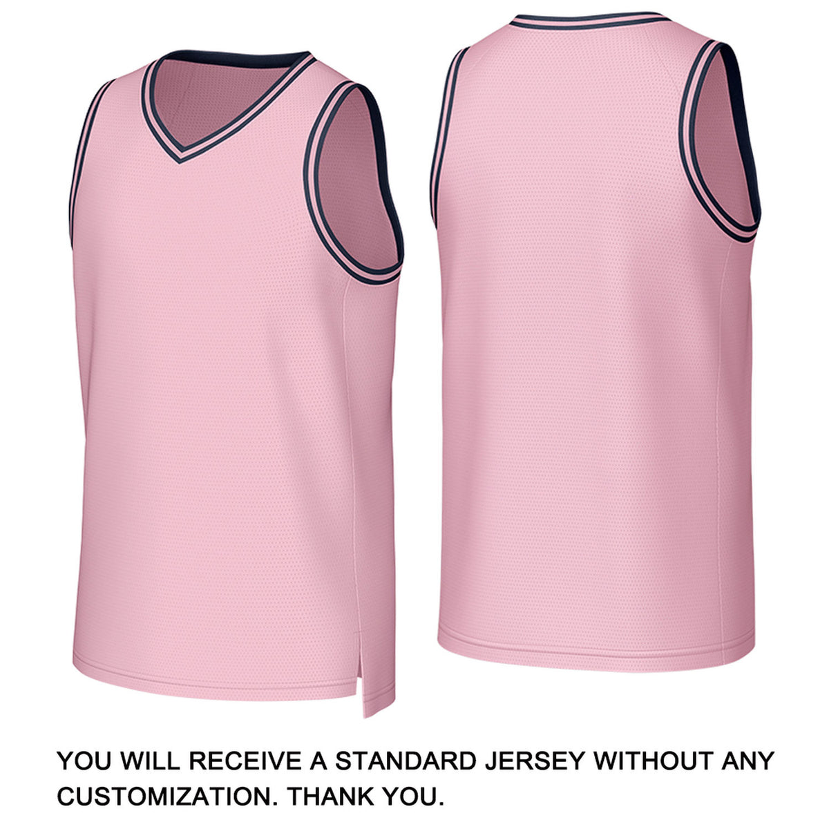 Custom Pink & Navy Basketball Jersey | Personalized Name & Number Team Uniform