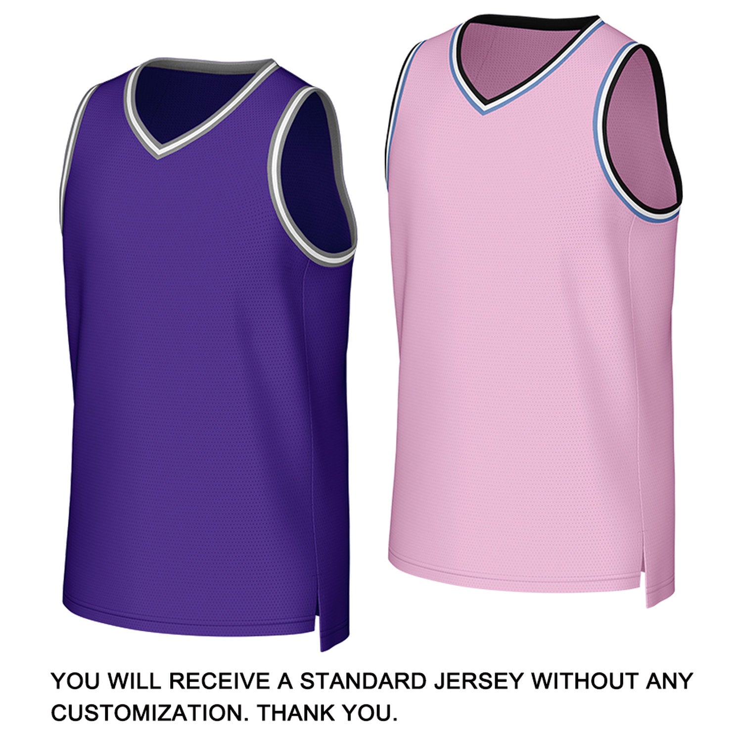 Custom Pink & Purple Reversible Basketball Jersey | Personalized Team Uniform