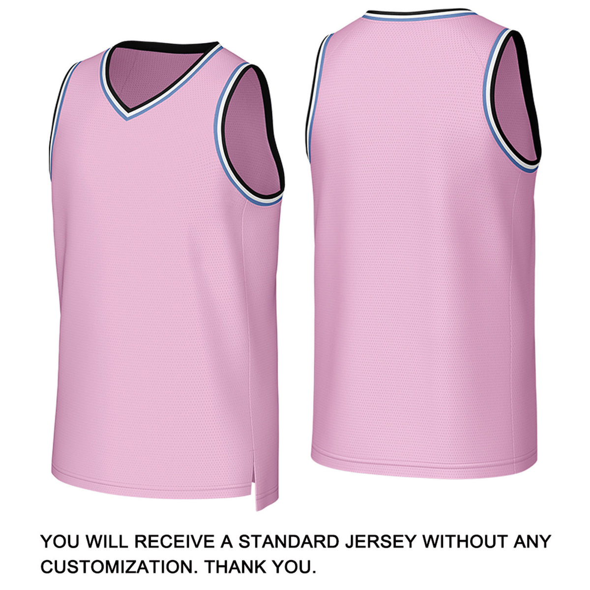 Custom Pink White Basketball Jersey | Personalized Name & Number Team Uniform