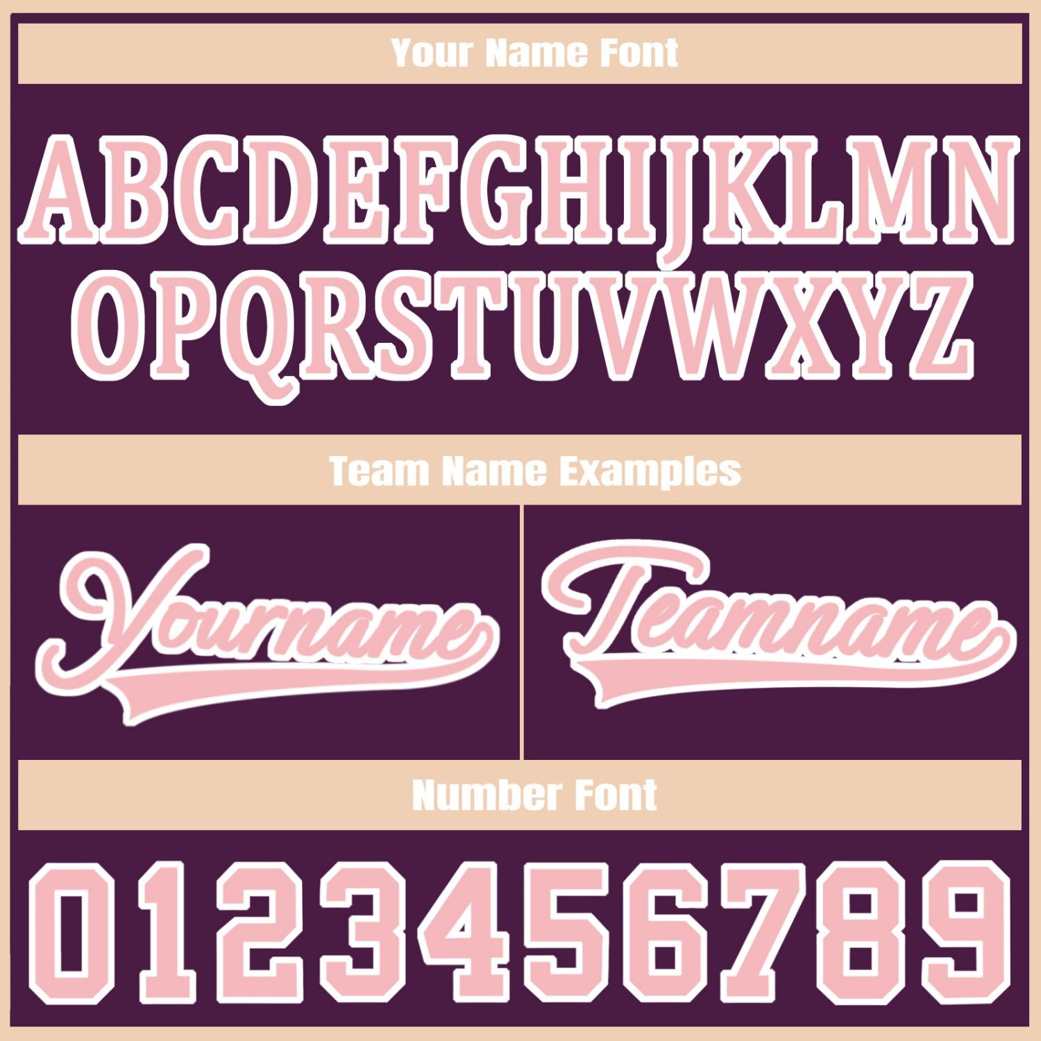 Custom Plum White Jacket Personalized Team Name Number Letterman Bomber for Adult & Youth
