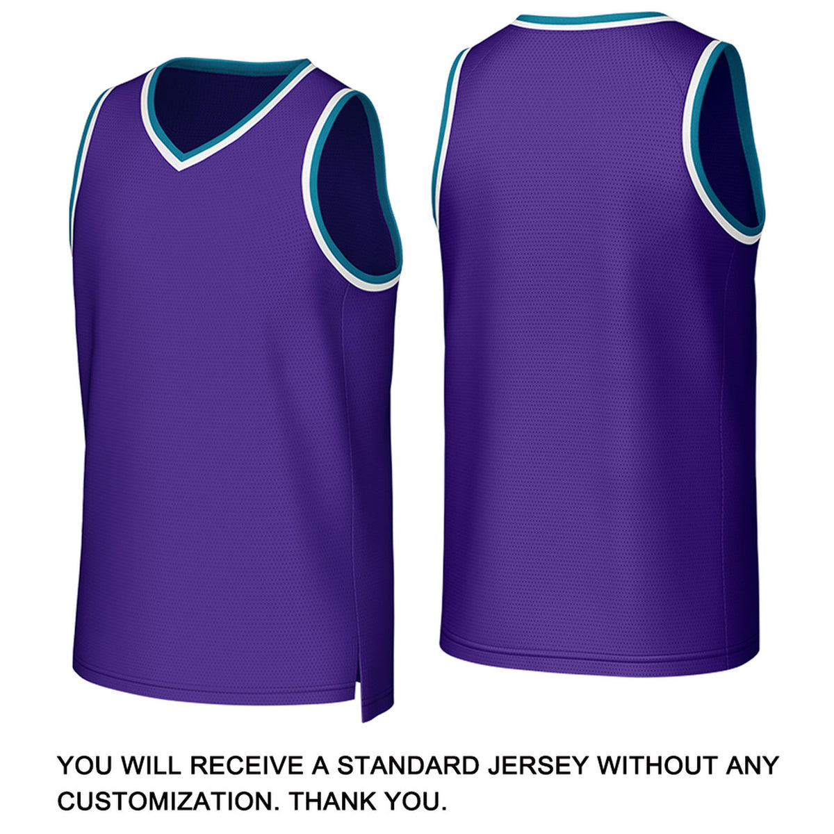Custom Purple & Teal Basketball Jersey | Personalized Name & Number Team Uniform