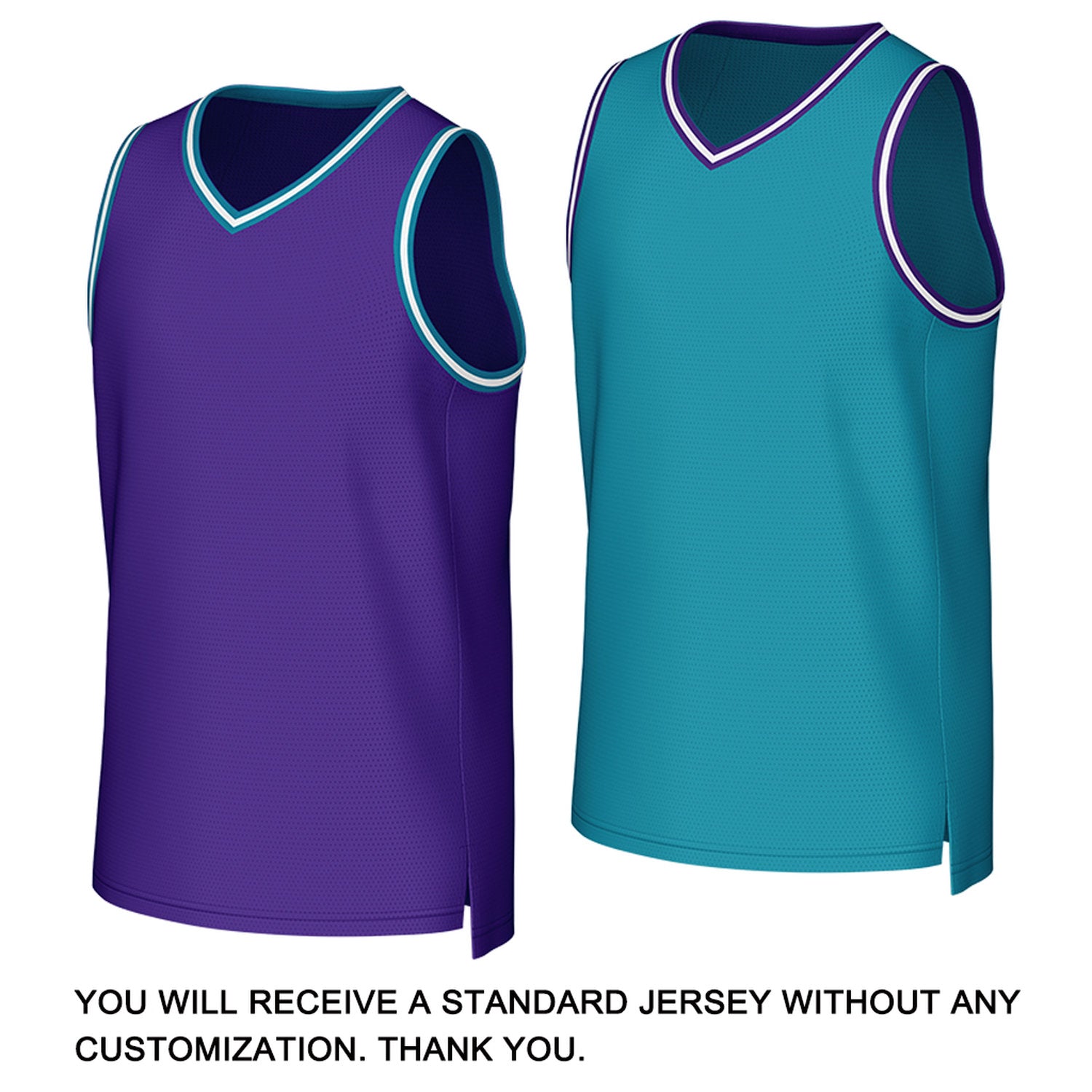 Custom Purple & Teal Reversible Basketball Jersey | Personalized Team Uniform
