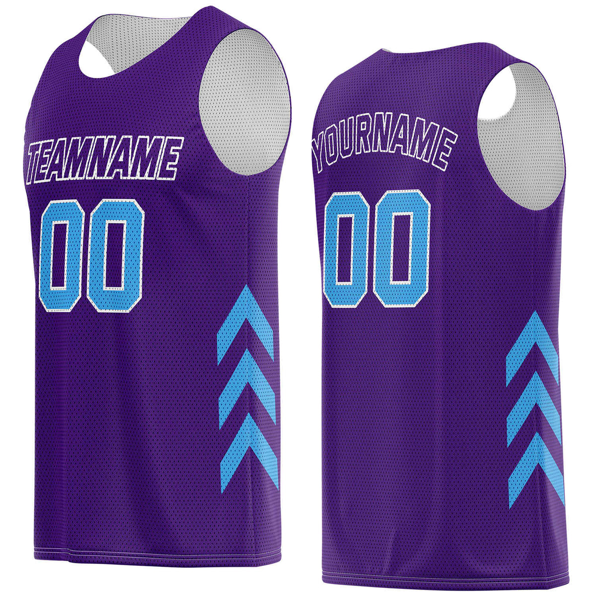 Custom Purple &amp; Turquoise Basketball Jersey | Personalized Team Kit - Vosoli