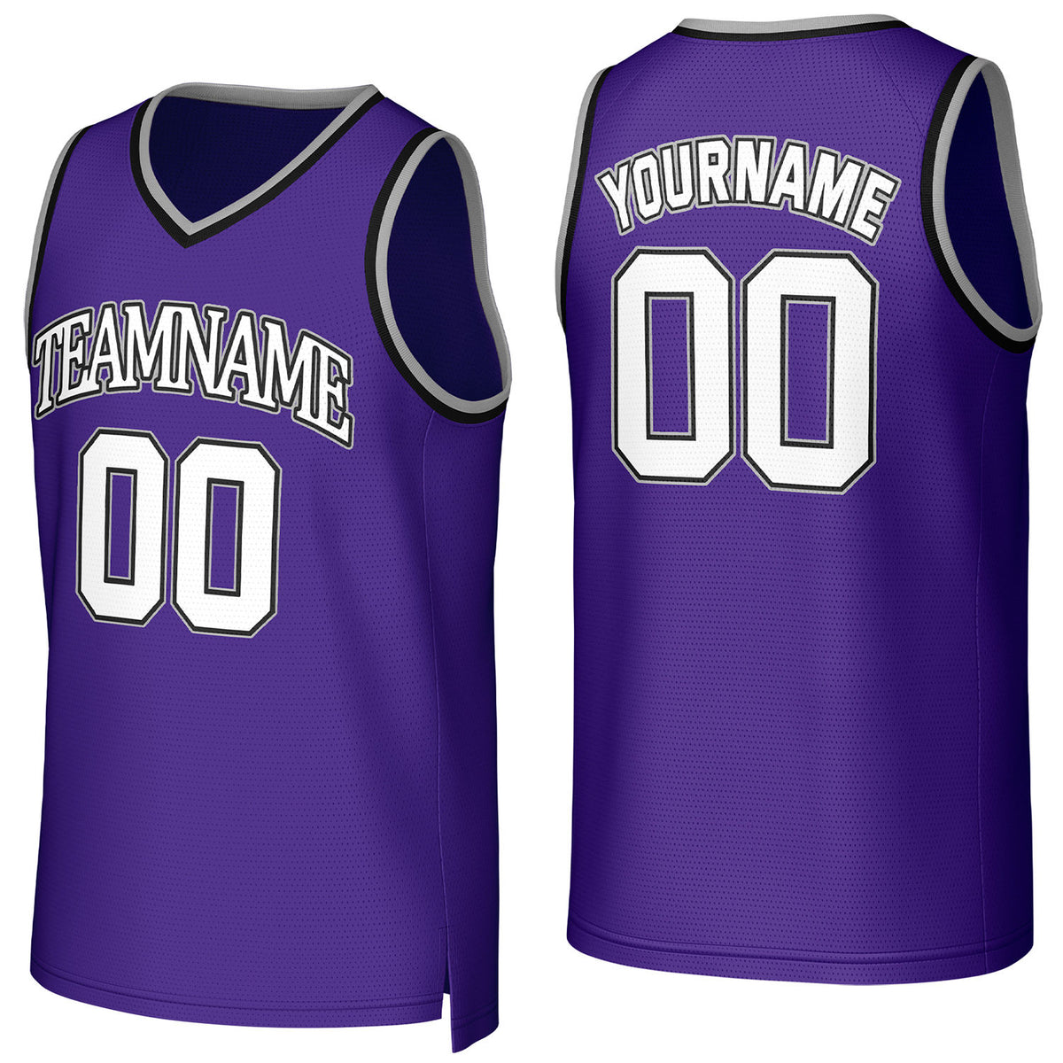 Custom purple basketball jersey with logo, personalized name &amp; number, team uniform for men women youth game practice - Vosoli