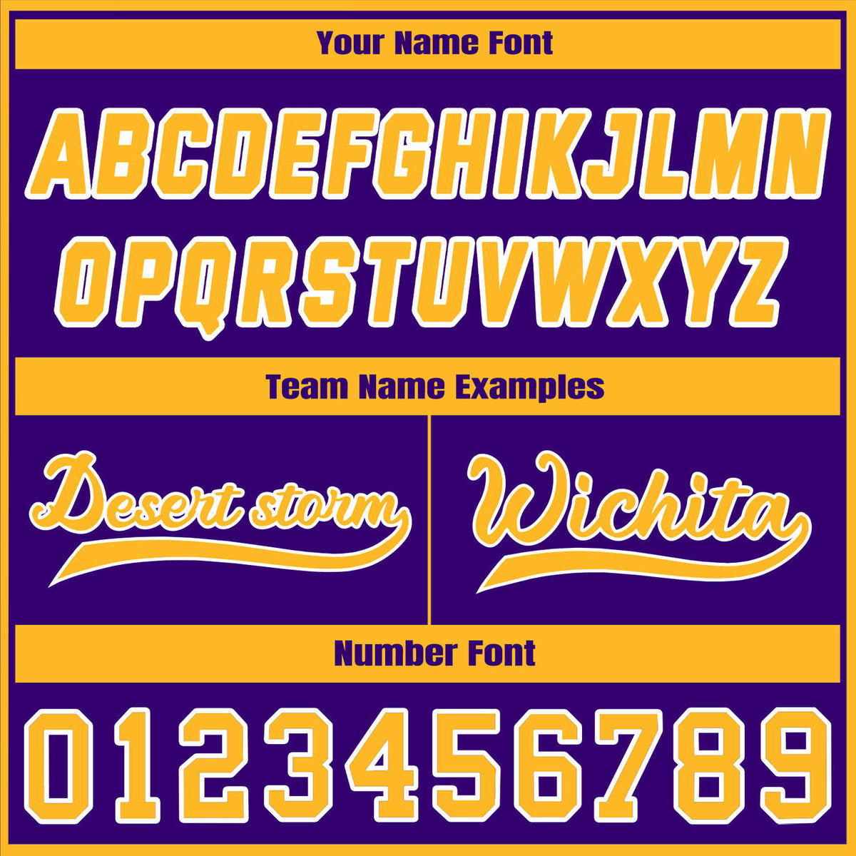 Custom Purple & Yellow Contrast Sleeve Varsity Baseball Jacket | Personalized Team Name & Number